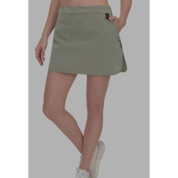 Little Donkey Andy Women's Khaki Athletic Skort Build-in Shorts Pockets UPF 50+ - Picture 5 of 6